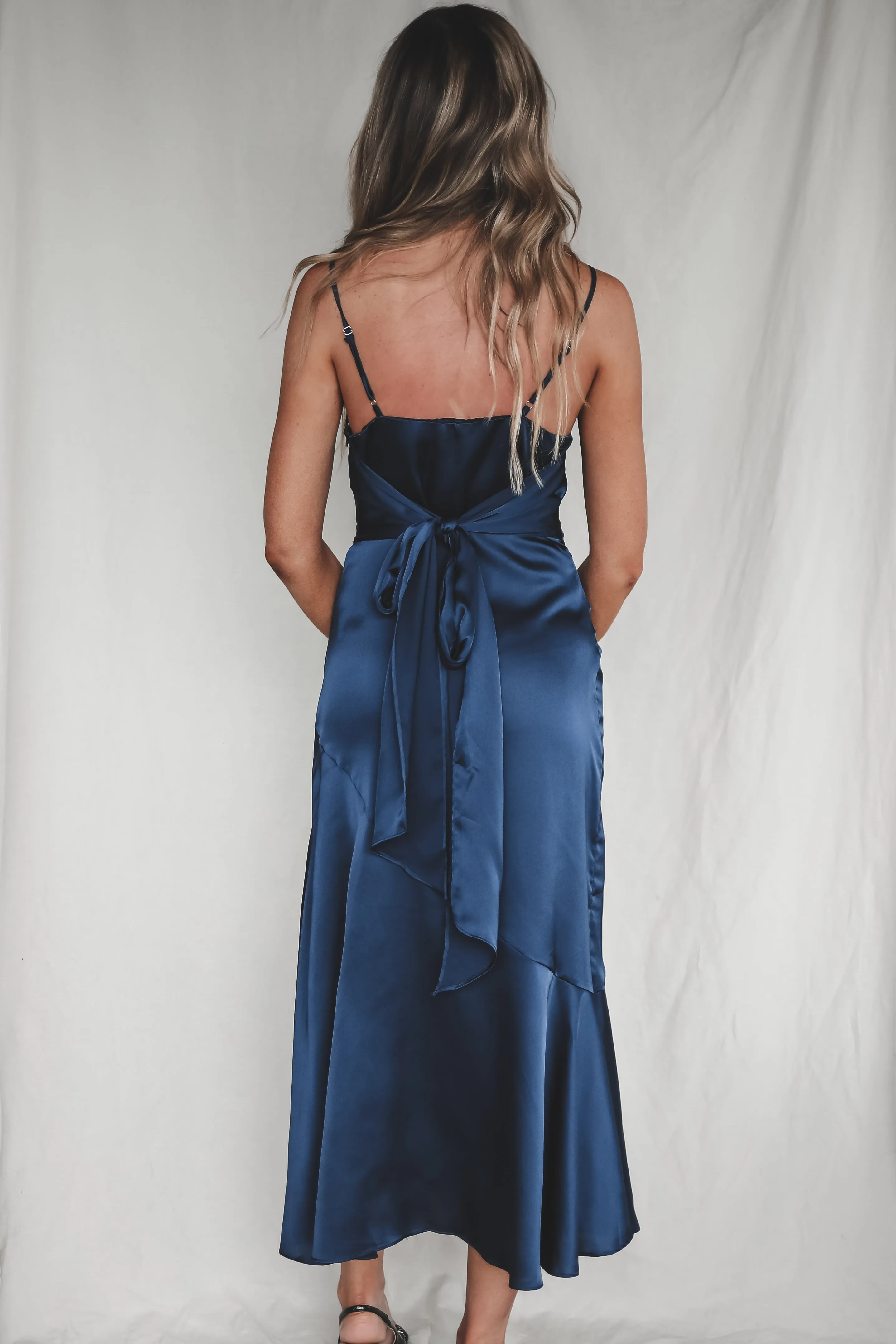 DEAL Extra Special Plus One Satin Maxi Dress