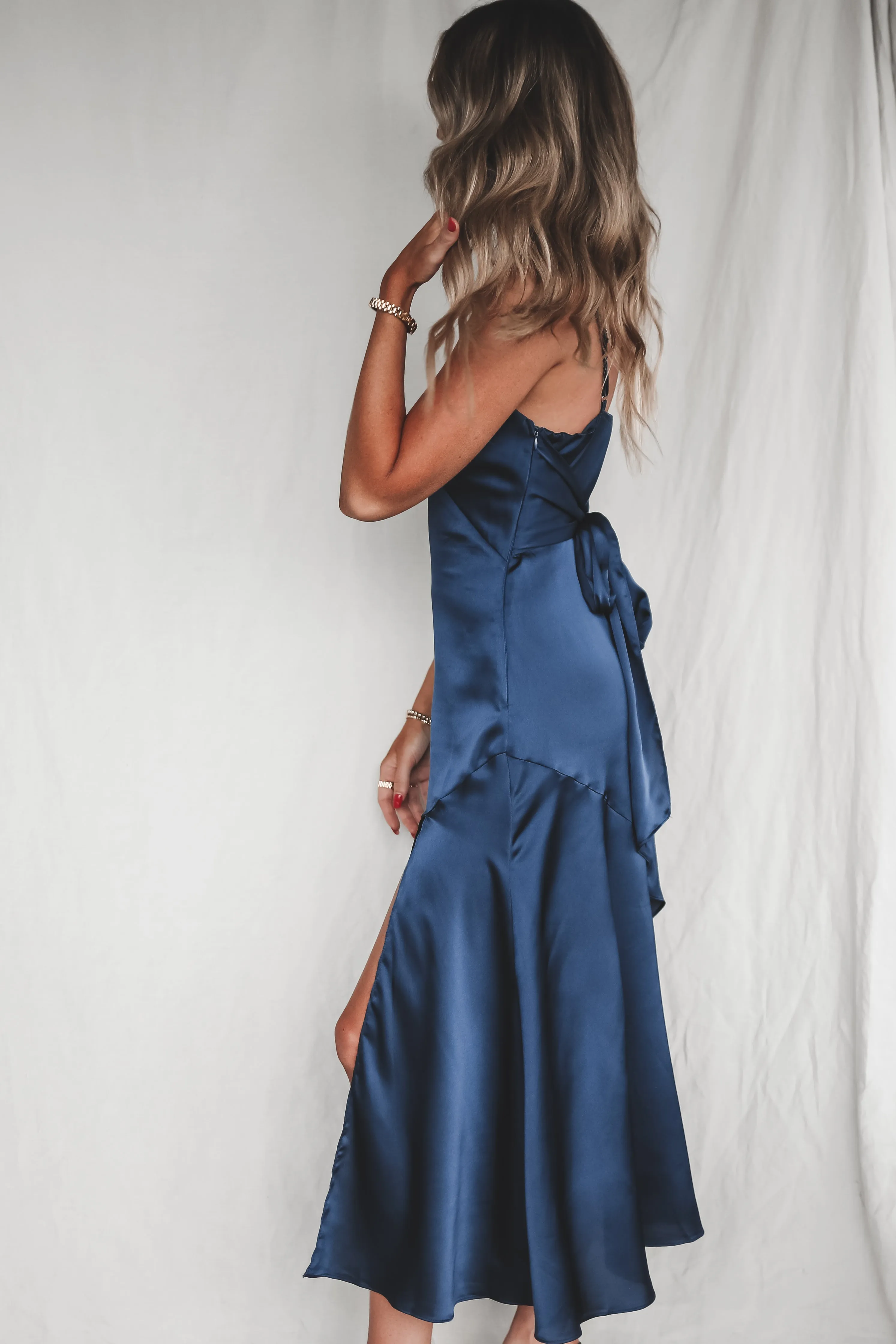 DEAL Extra Special Plus One Satin Maxi Dress