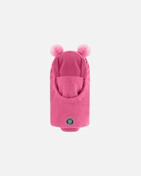 Deux par Deux Girl's Oversized Balaclava Candy Pink