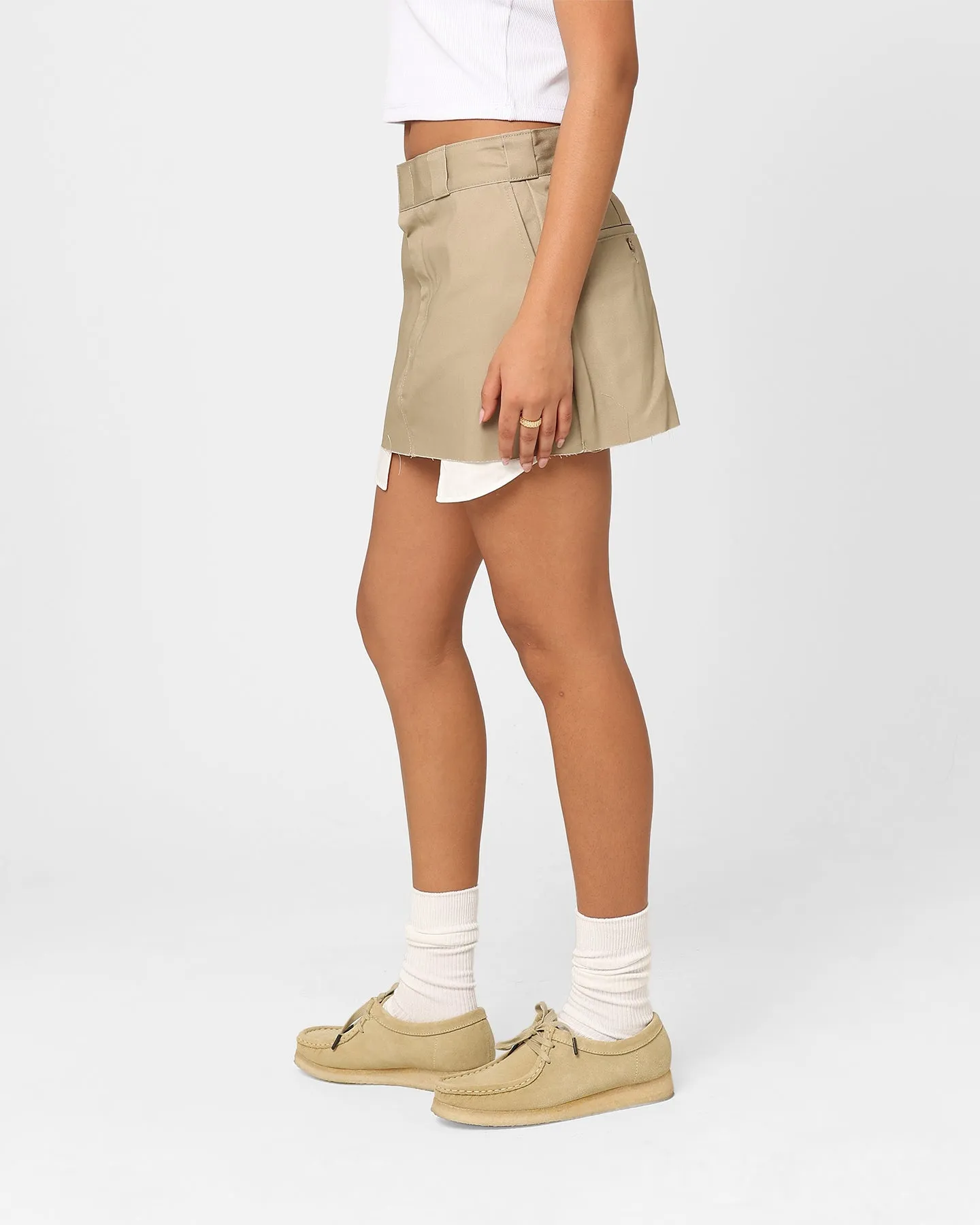 Dickies Women's 874 Mini Skirt Khaki