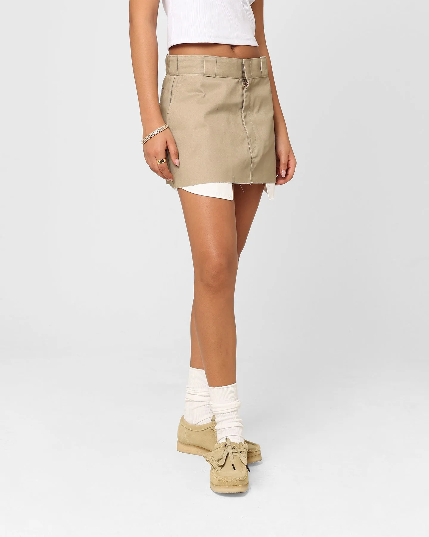 Dickies Women's 874 Mini Skirt Khaki