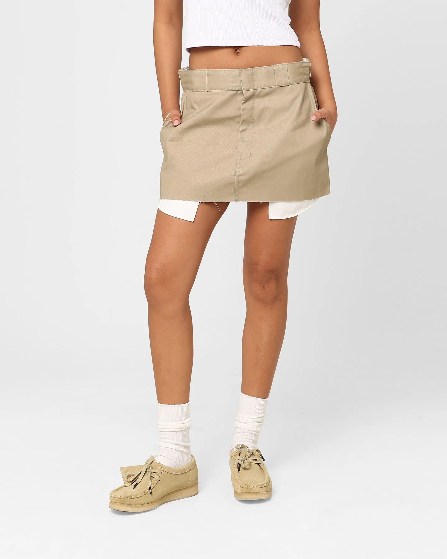 Dickies Women's 874 Mini Skirt Khaki