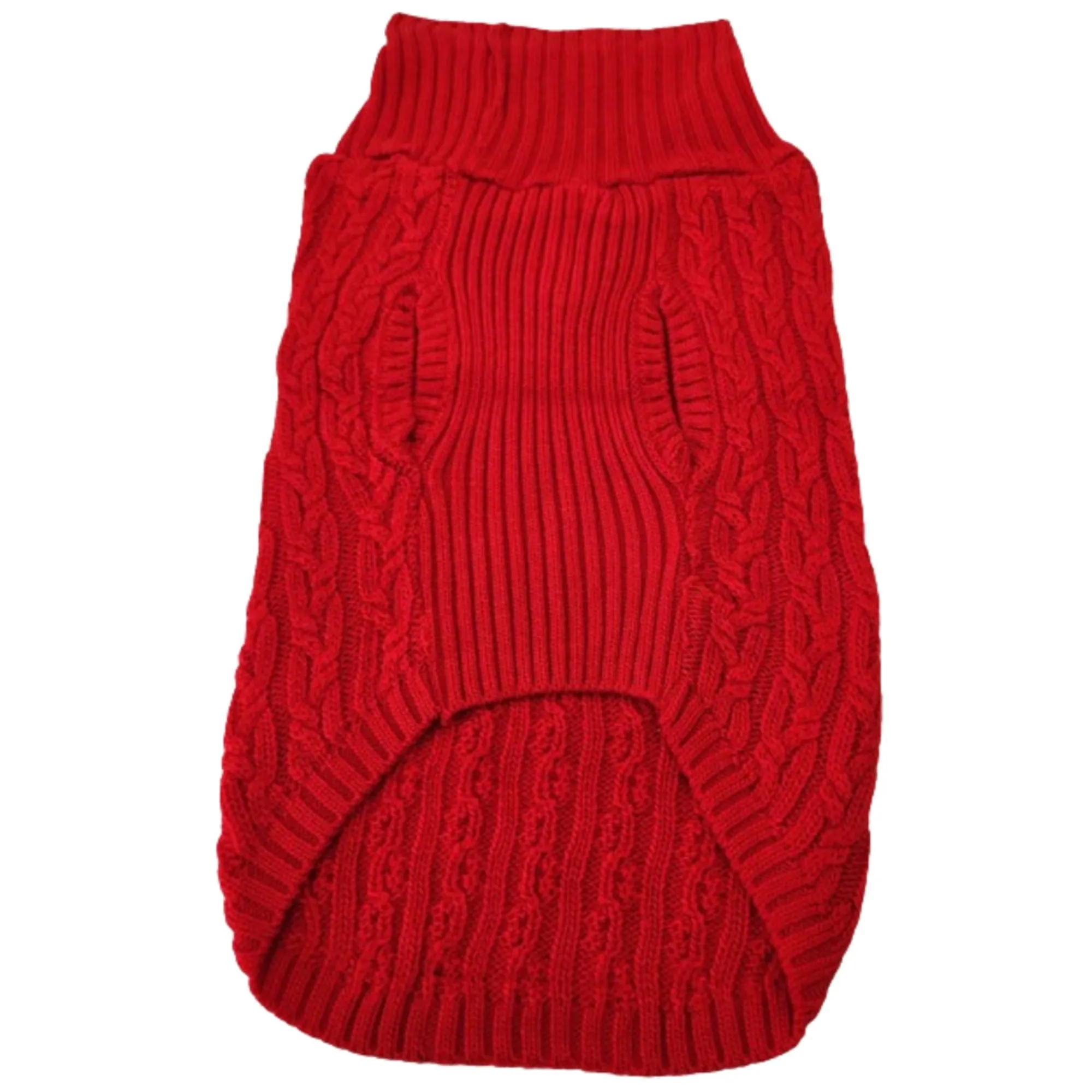 Dogs and Cats Colorful Knitted Turtleneck Sweater for Dogs