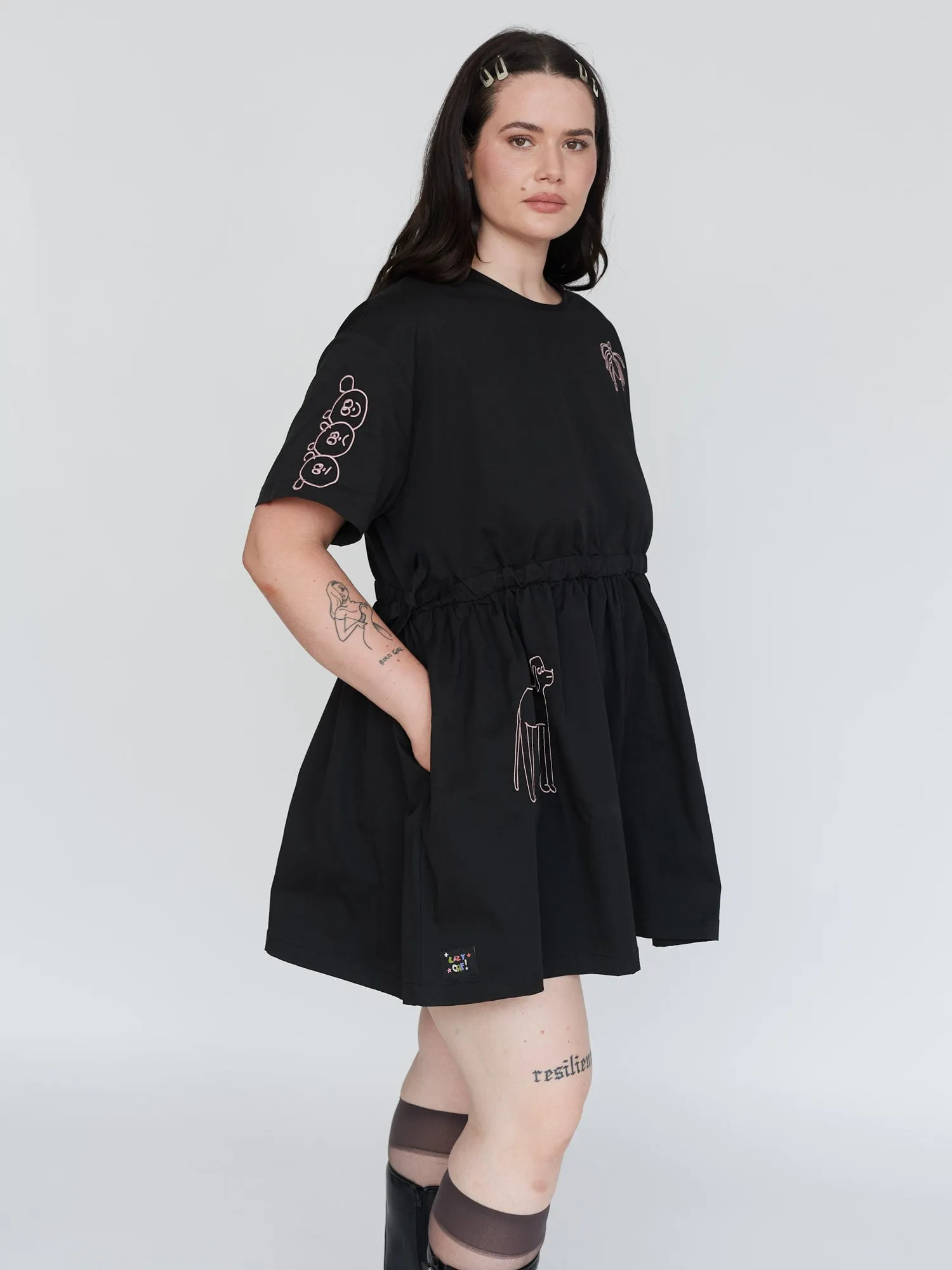 Doodles Side Tie Dress