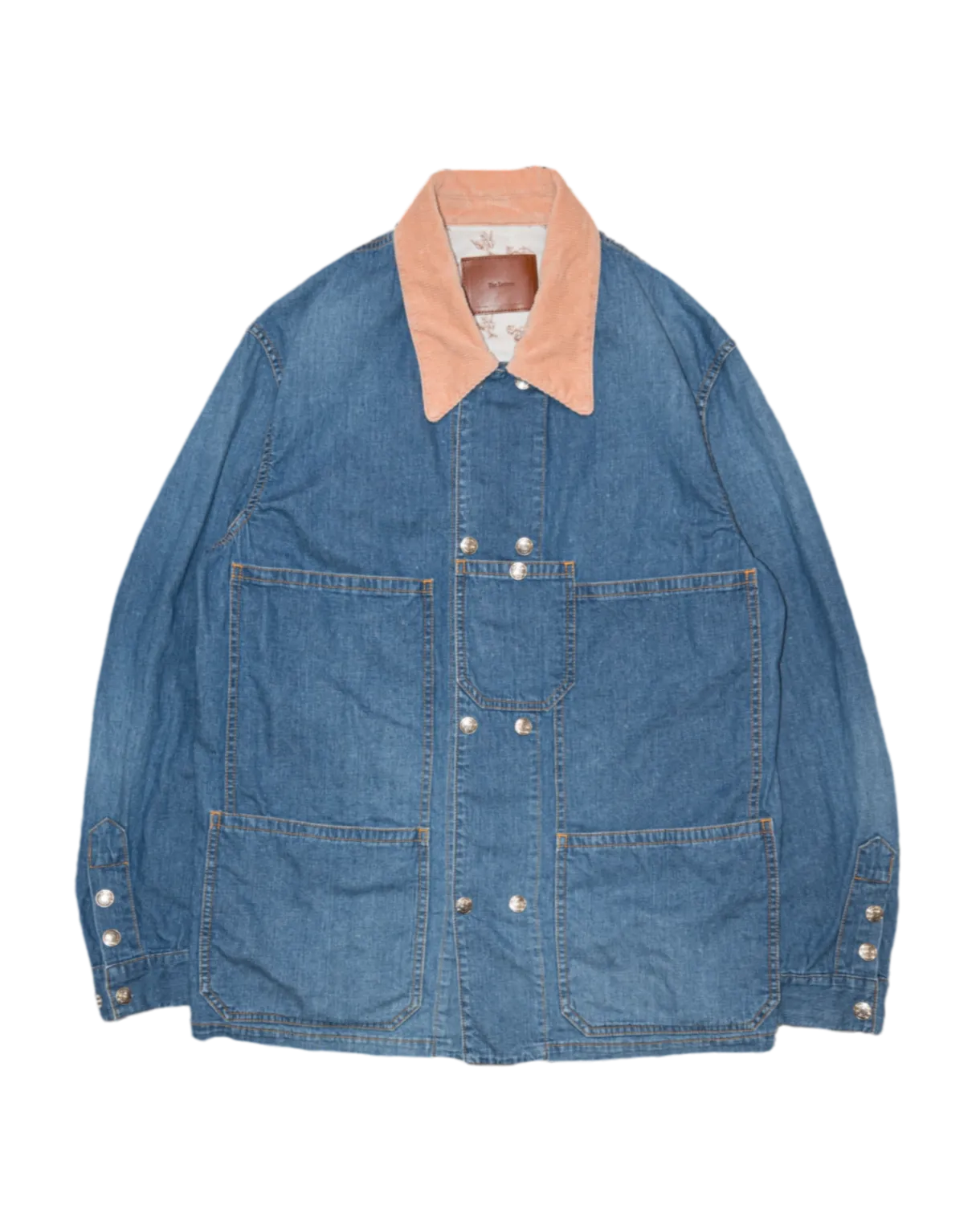 DOUBLE WORKERS JACKET -USED WASHED DENIM-