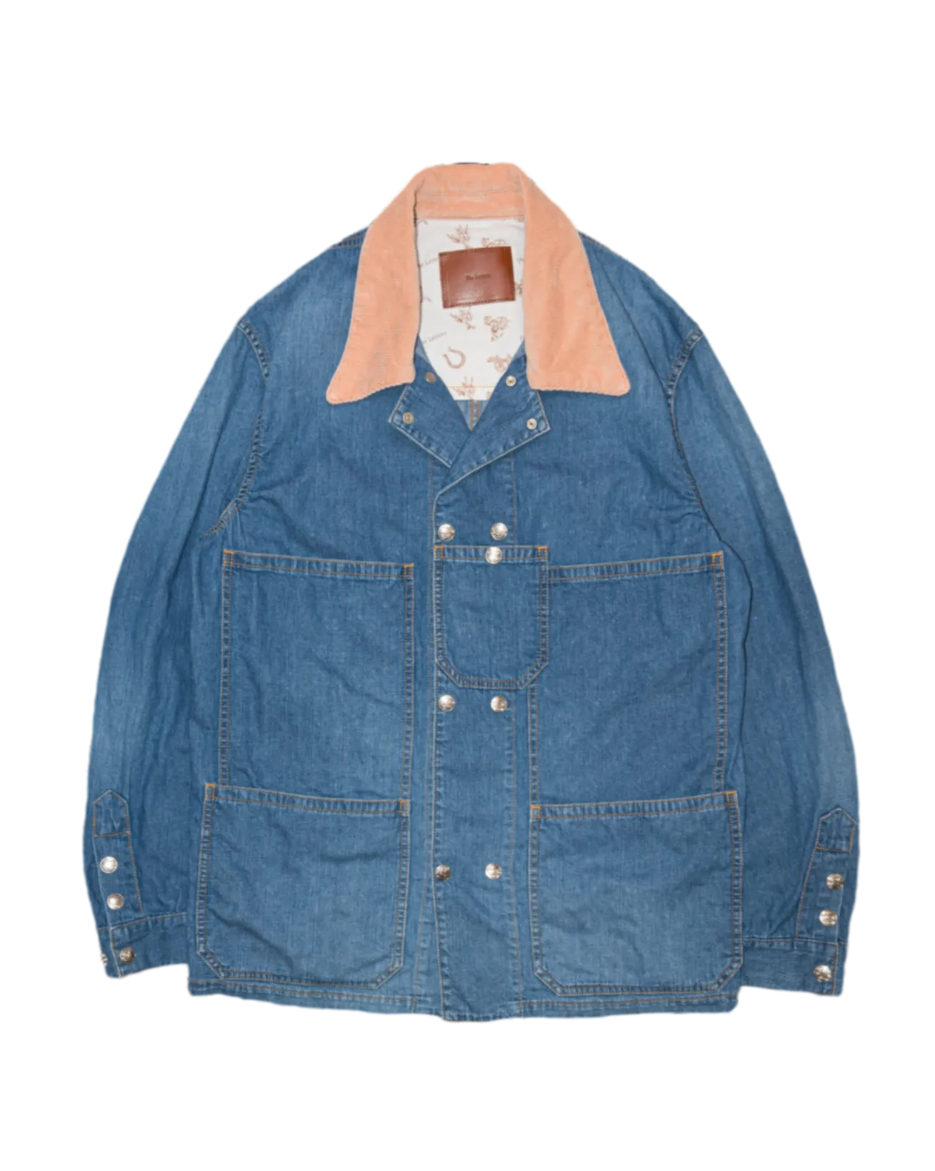 DOUBLE WORKERS JACKET -USED WASHED DENIM-