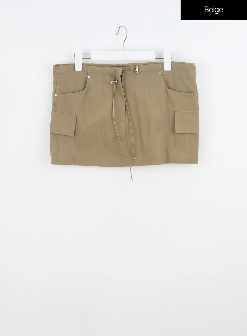 Drawstring Mini Skirt IU312