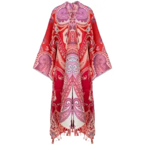 Dugadda Pink Kimono Coat ONE OF A KIND