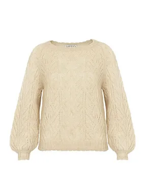 Ecru wool Wyre jumper