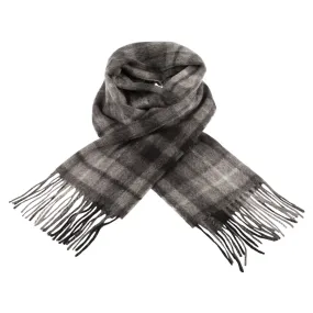 Edinburgh 100% Lambswool Scarf  Monochrome Buchanan