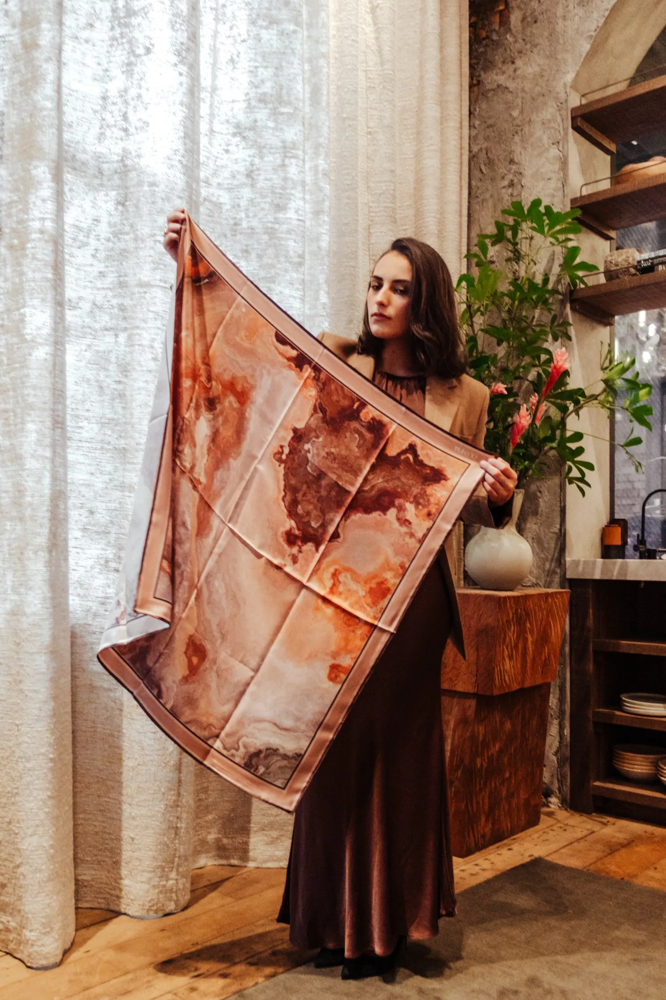 Electra Limited Edition Silk Scarf - 89x89cm | A/W 2024 Collection (NZ)