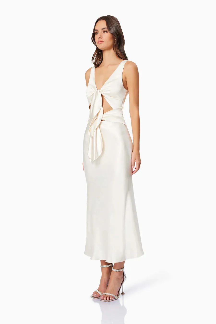 Elliatt Faith Midi Dress - Cream