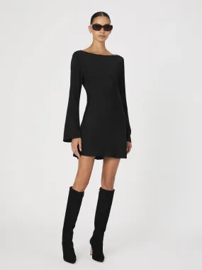 Ennis Satin Longsleeve Mini Dress