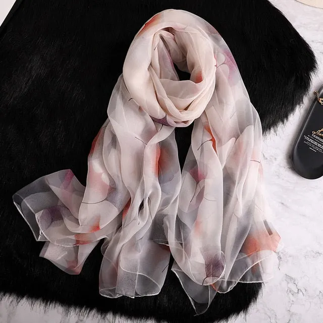 Fashion Silk Scarf Printed Bandana Shawl #2532