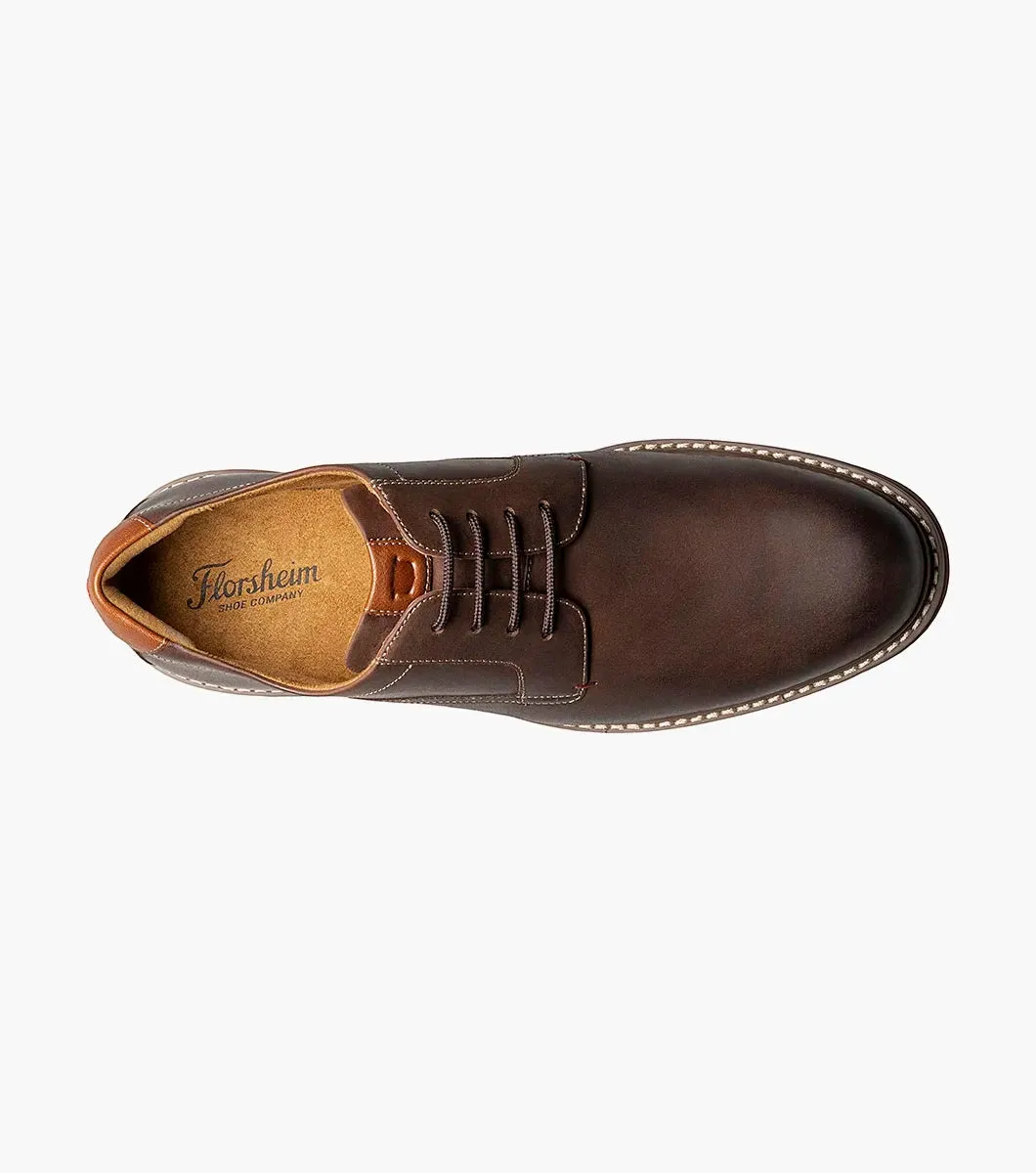 'Florsheim' Men's Norwalk Plain Toe Oxford - Brown Crazy Horse