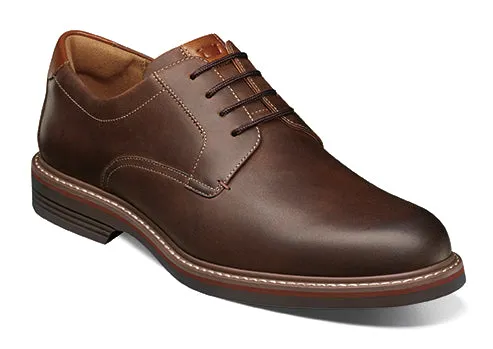 'Florsheim' Men's Norwalk Plain Toe Oxford - Brown Crazy Horse