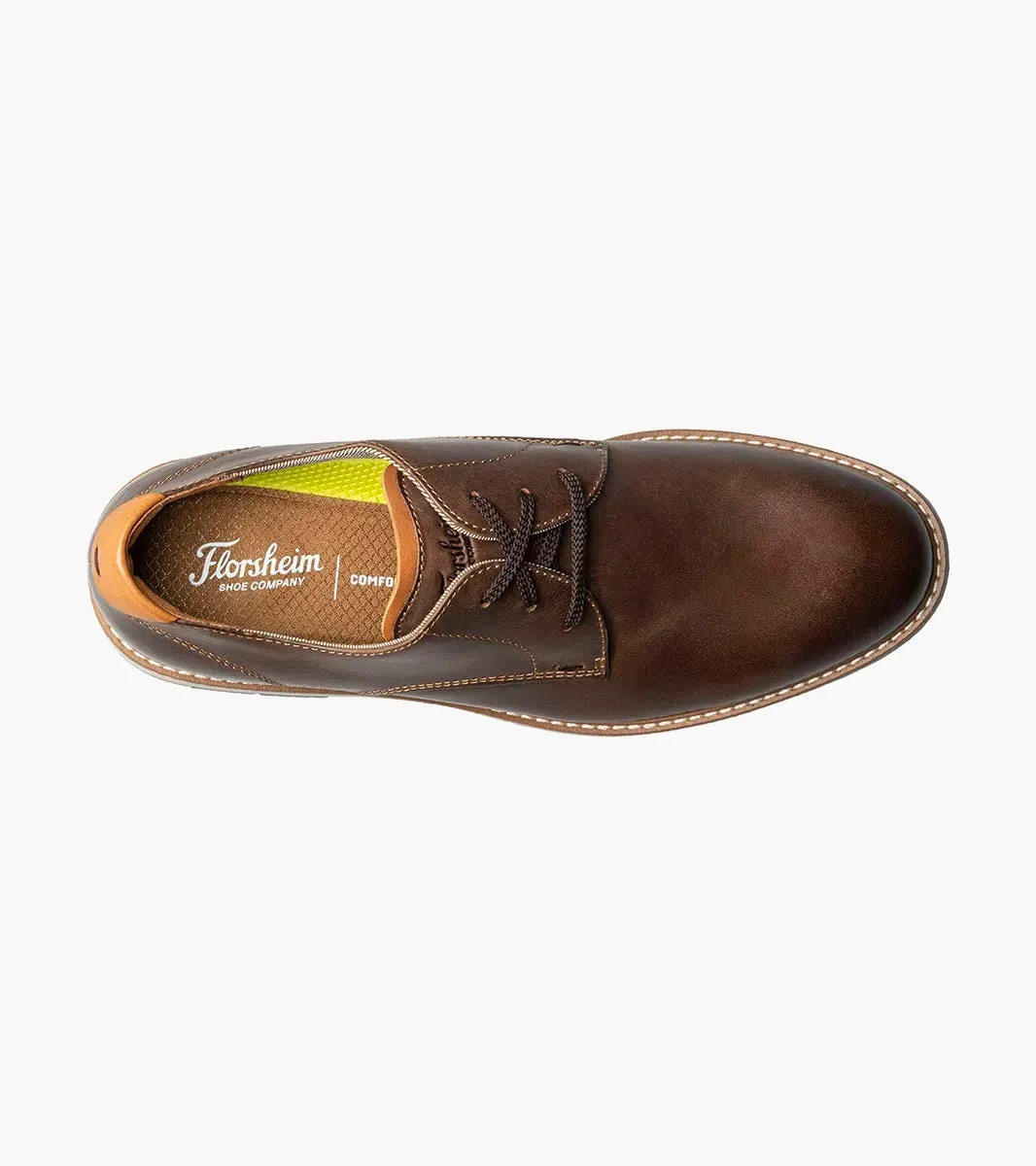 'Florsheim' Men's Vibe Plain Toe Oxford - Brown CH