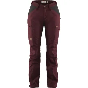 FR Kaipak Trousers Curved Women Dark Garnet/Dark Grey