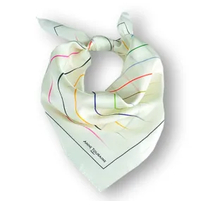 FRENCH SILK SCARF - ZEN - Multicolor - 27x27"