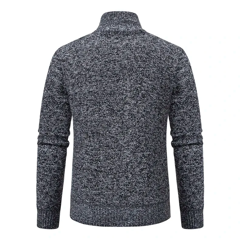 Funki Buys | Sweaters | Men's Casual Stand Collar Zip Pullovers