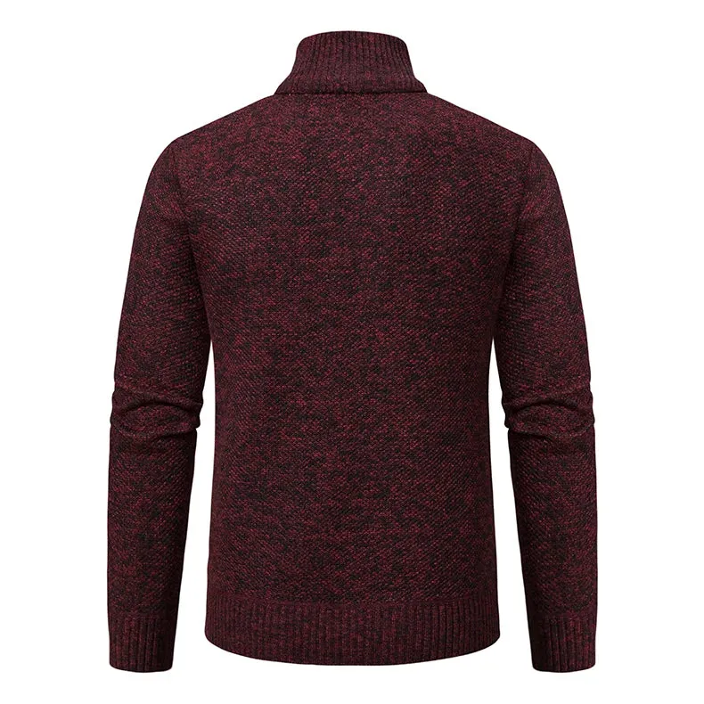 Funki Buys | Sweaters | Men's Casual Stand Collar Zip Pullovers