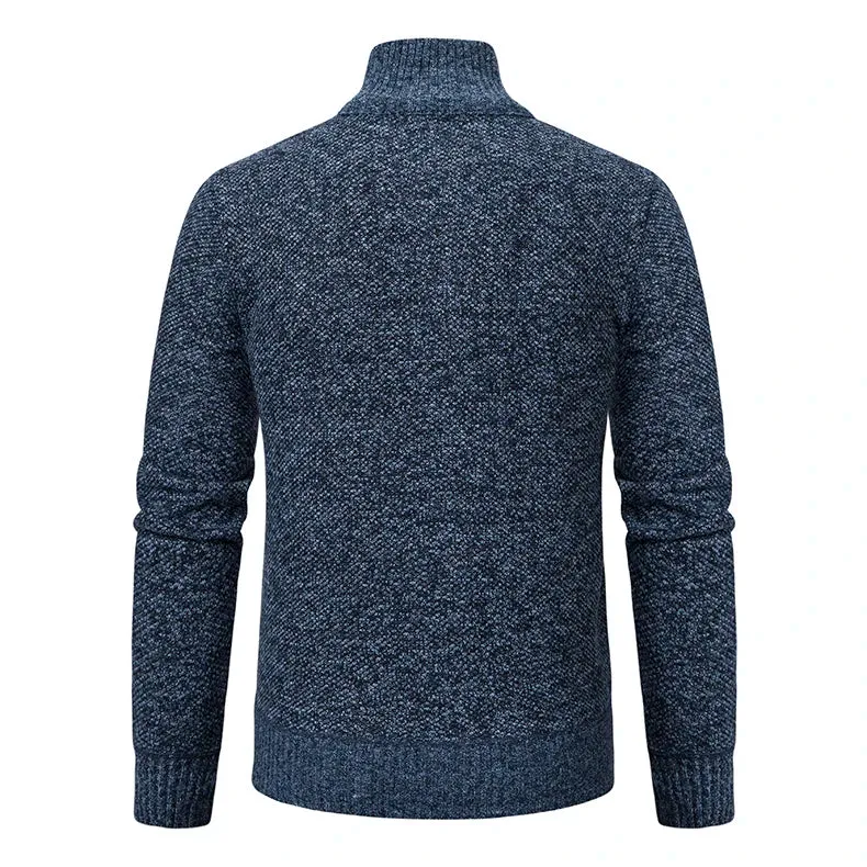 Funki Buys | Sweaters | Men's Casual Stand Collar Zip Pullovers