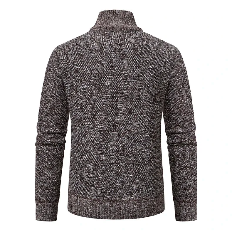 Funki Buys | Sweaters | Men's Casual Stand Collar Zip Pullovers