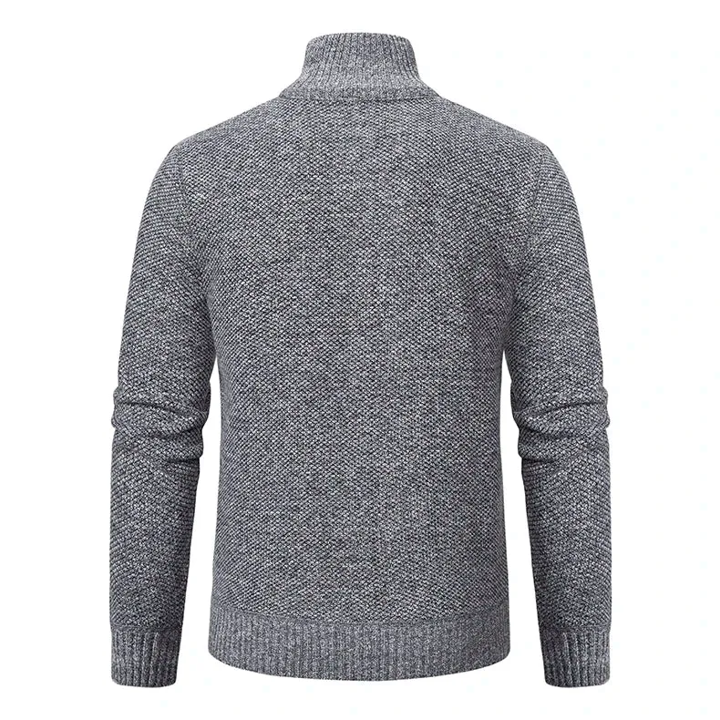 Funki Buys | Sweaters | Men's Casual Stand Collar Zip Pullovers