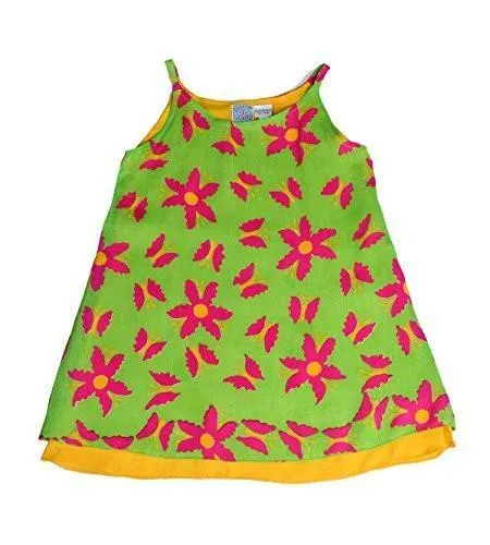 Girls' Summer Sleeveless Floral Dress