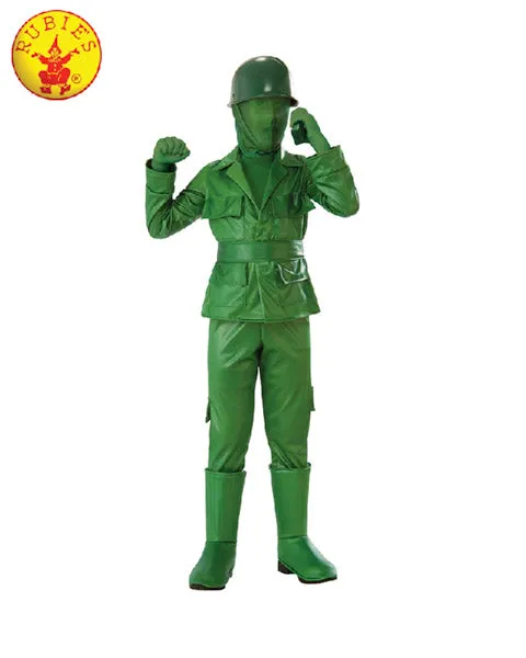 GREEN ARMY BOY COSTUME, CHILD