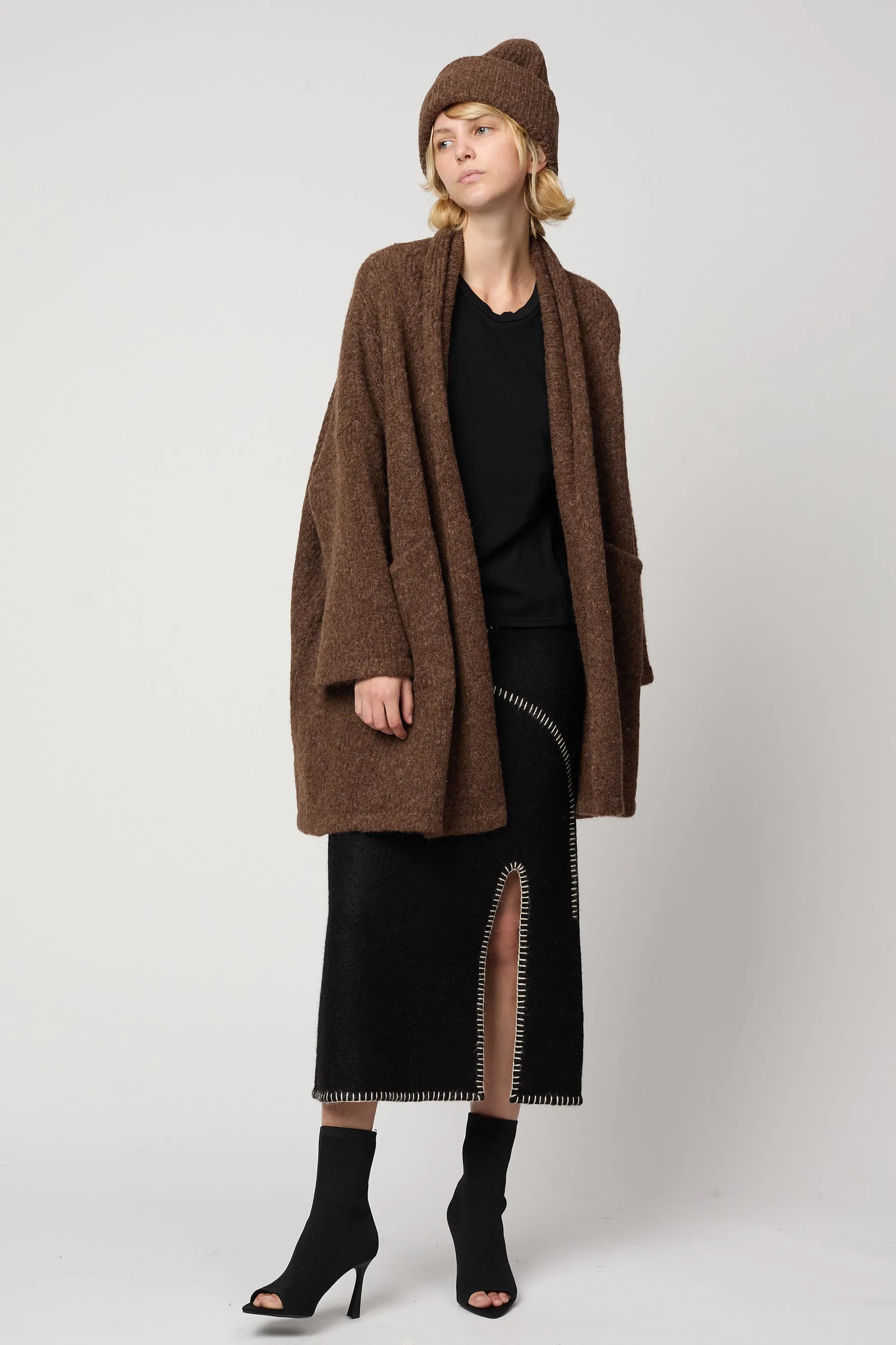 HAORI COAT IN BABY ALPACA - PRE SPRING 25 COLORS