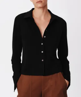 Heavy Modal Button Front Top - Black