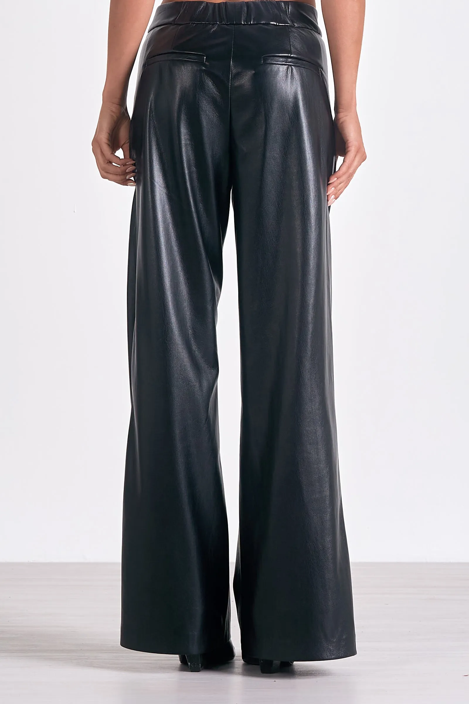 HIGH WAIST LEATHER PANTS