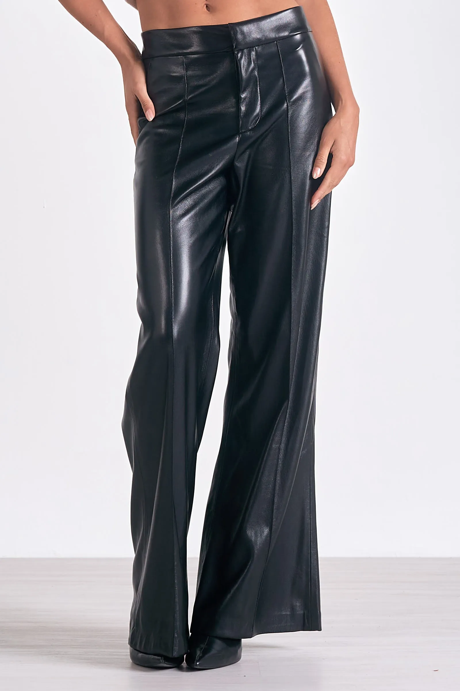 HIGH WAIST LEATHER PANTS