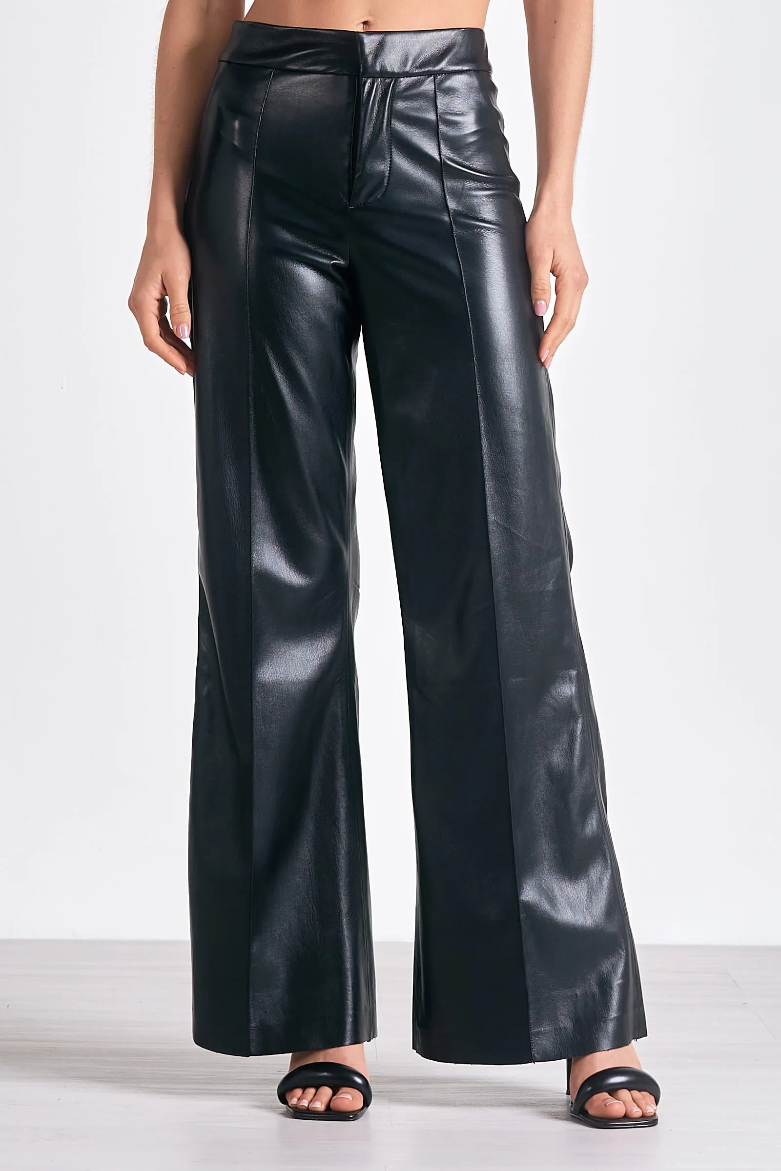 HIGH WAIST LEATHER PANTS