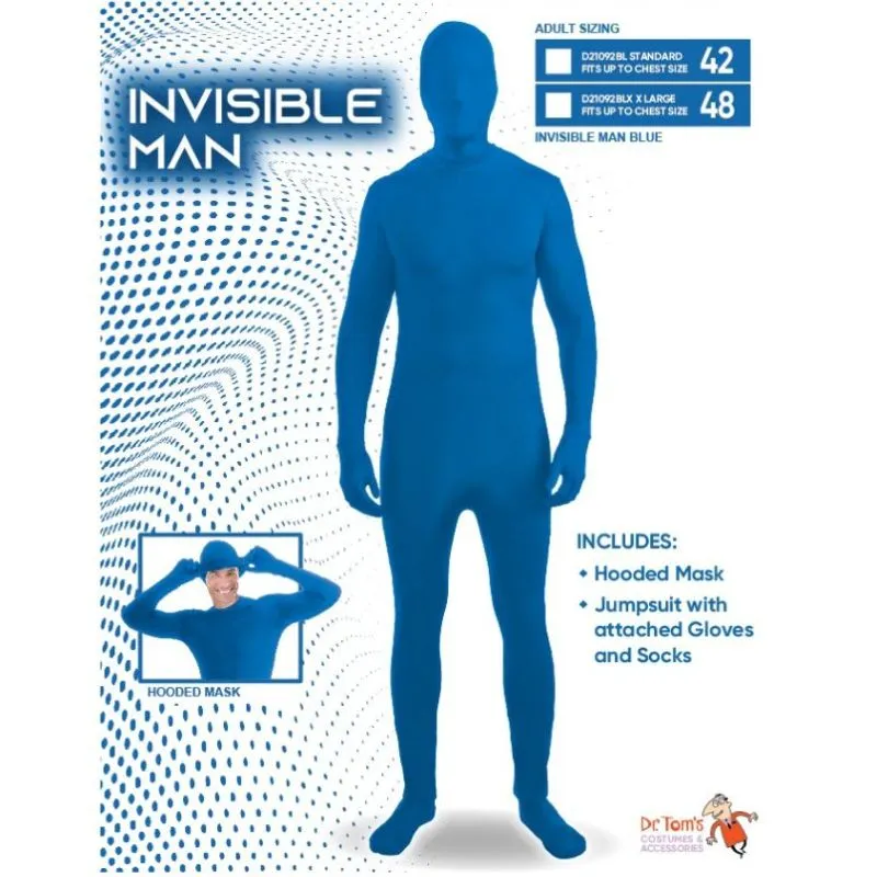 Invisible Man Blue Costume - Dr Toms