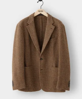 Italian Sport Coat in Brown Houndstooth