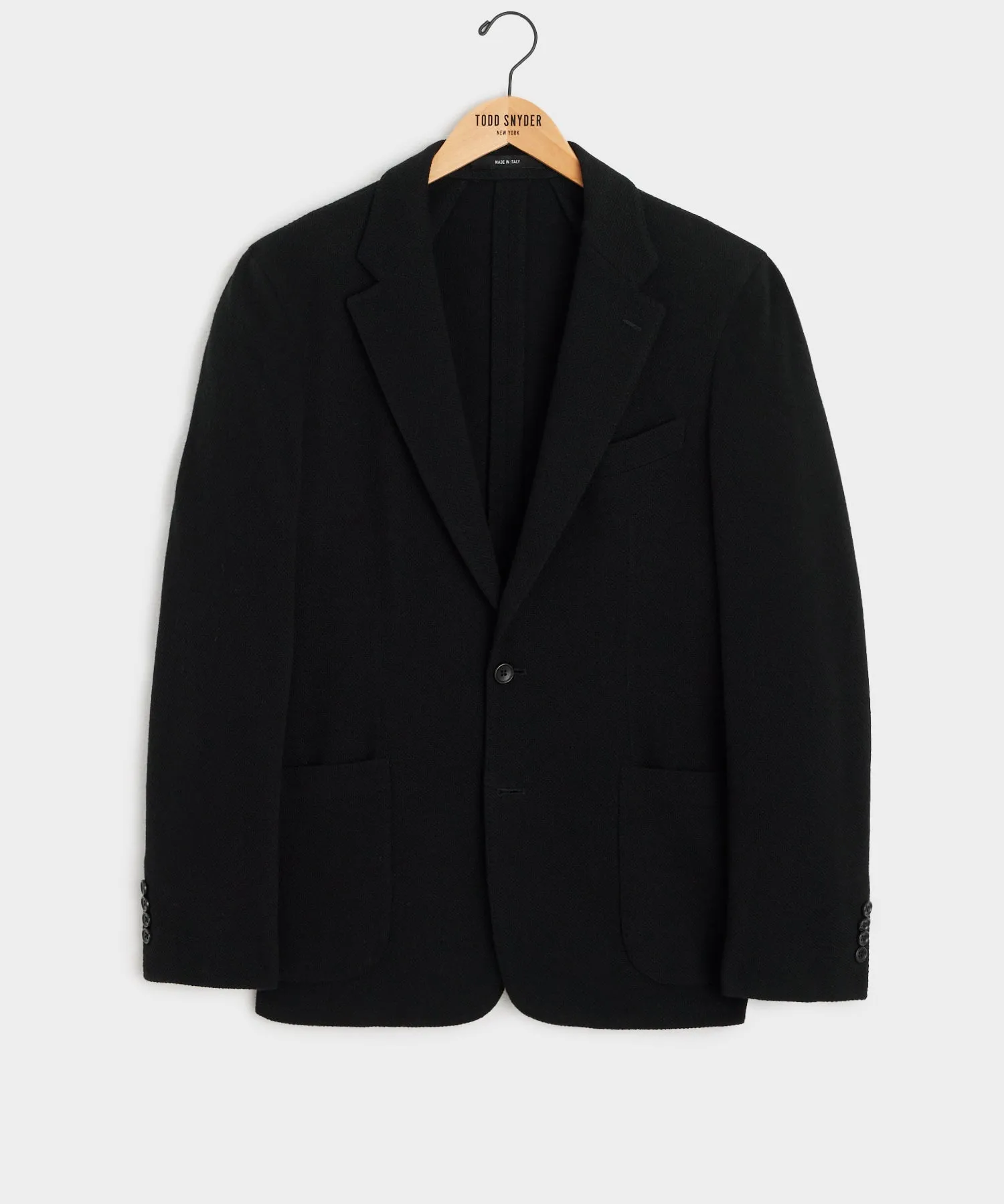 Italian Wool Cashmere Sport Coat in Black