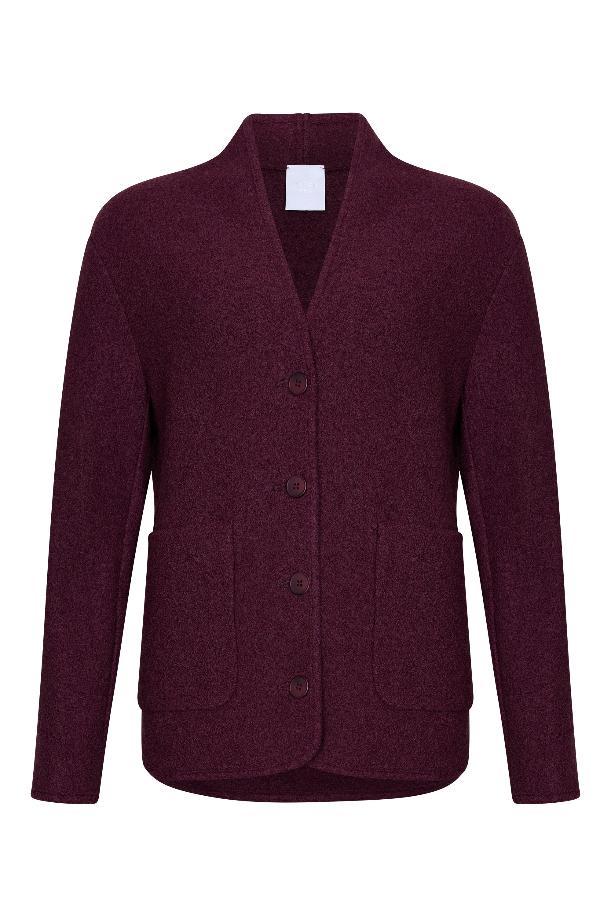 Jacket | Cooked Wool | Hosie | Aubergine Wool