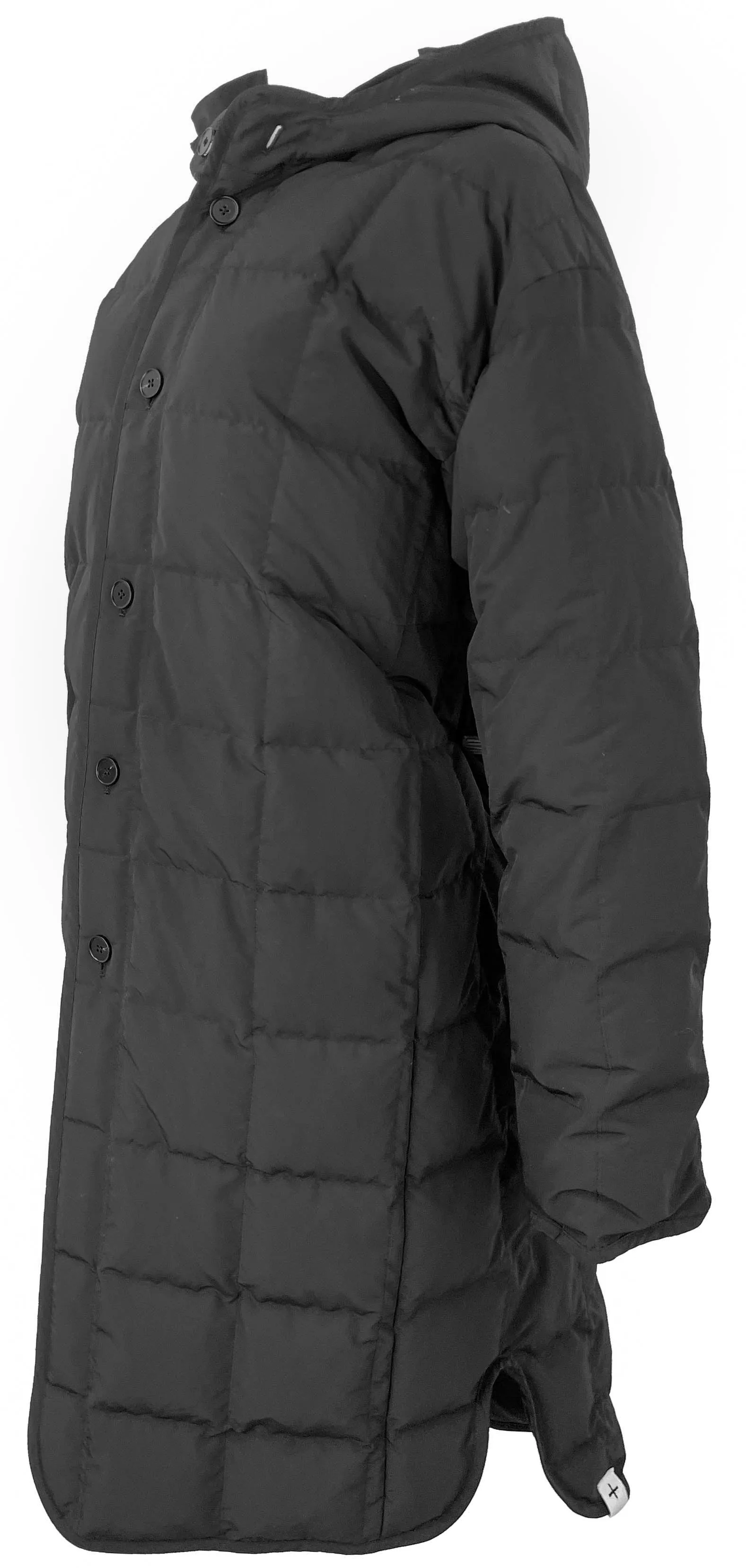 Jil Sander Quilted Down Coat in Black