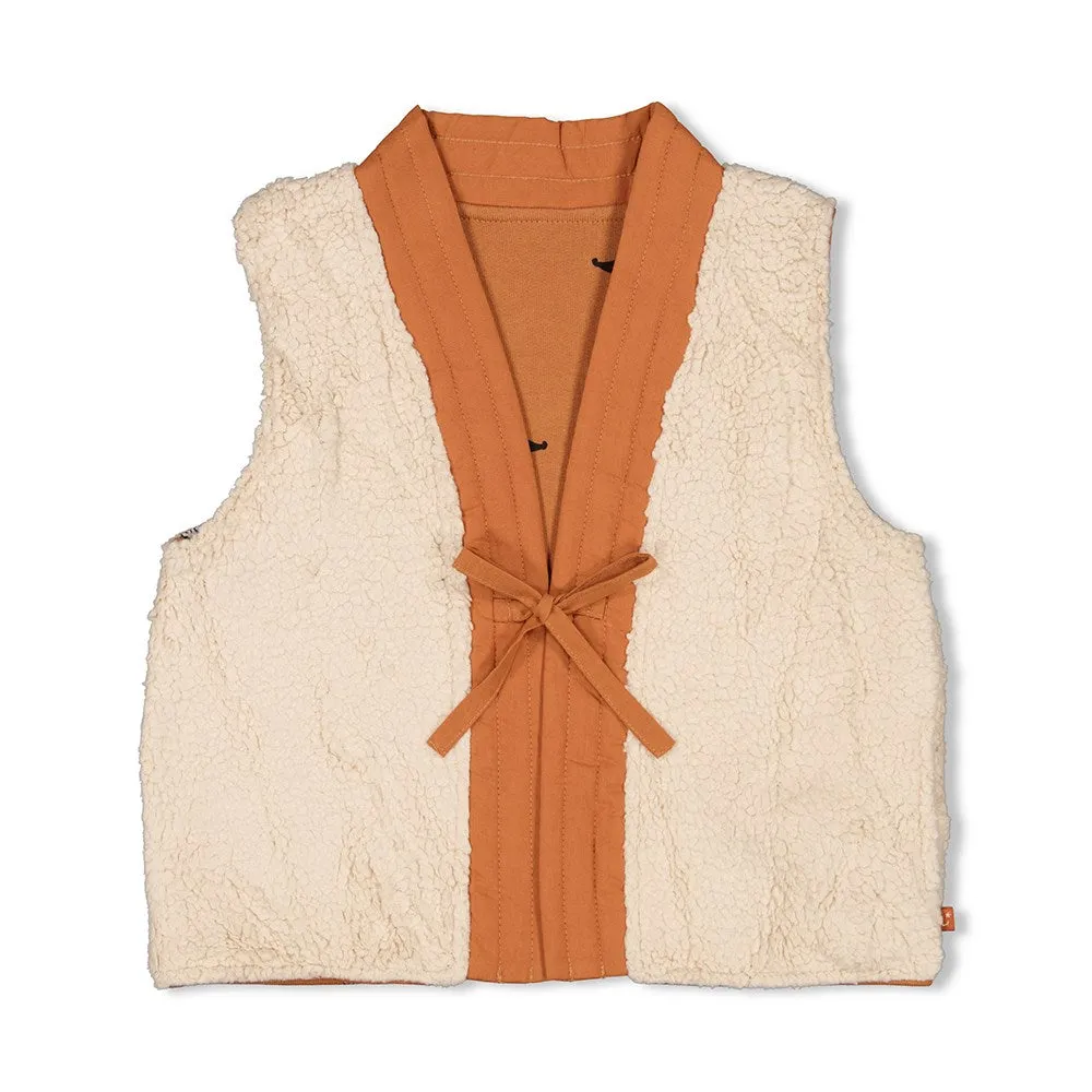 Jubel Omkeerbaar Gilet Teddy / AOP - Amour Toujours