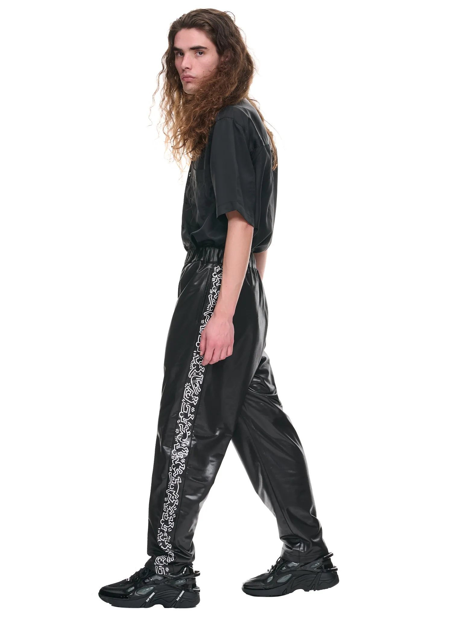 Keith Haring Pants (WK-P019-051-BLACK-WHITE)