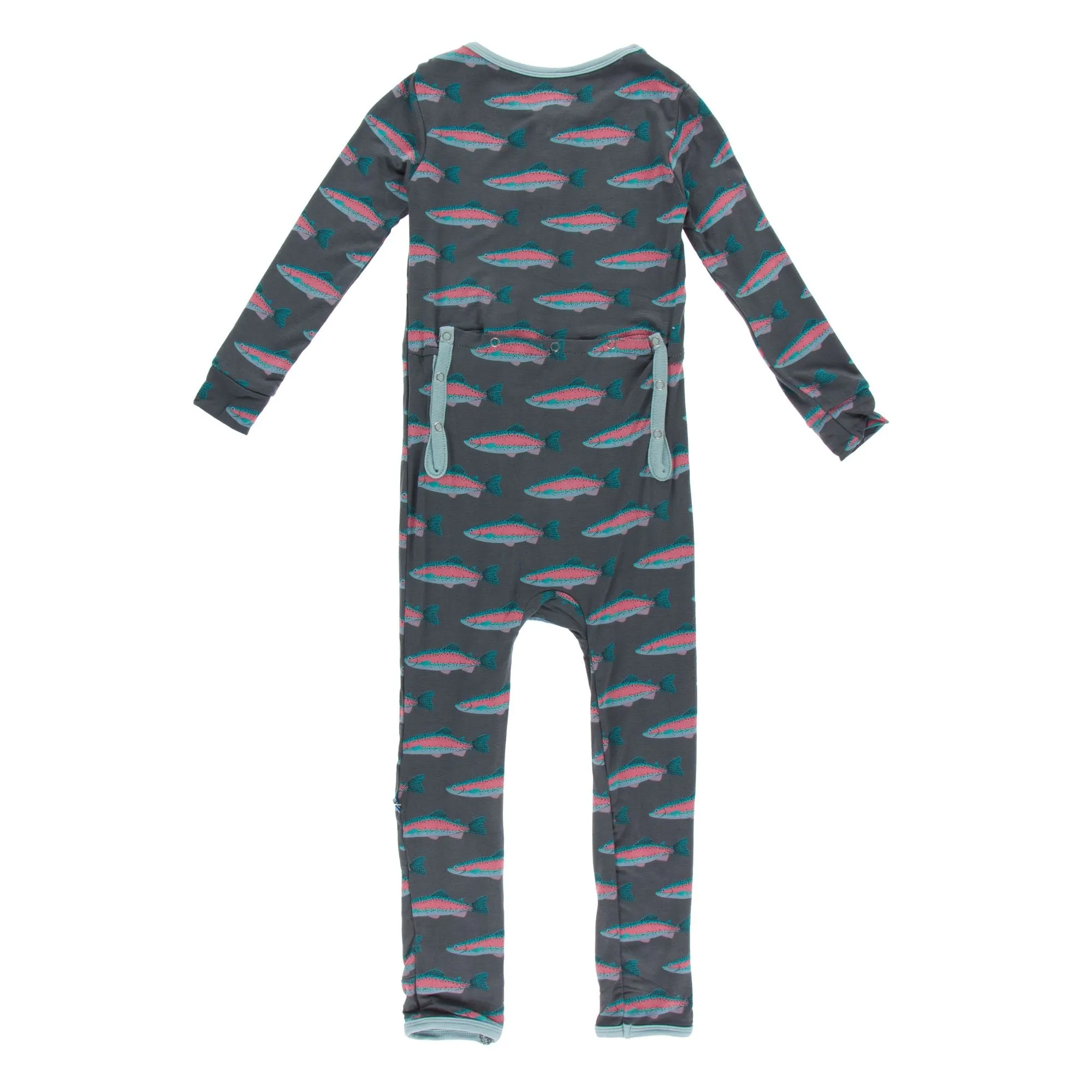 KicKee Pants Stone Rainbow Trout Coverall with Zipper