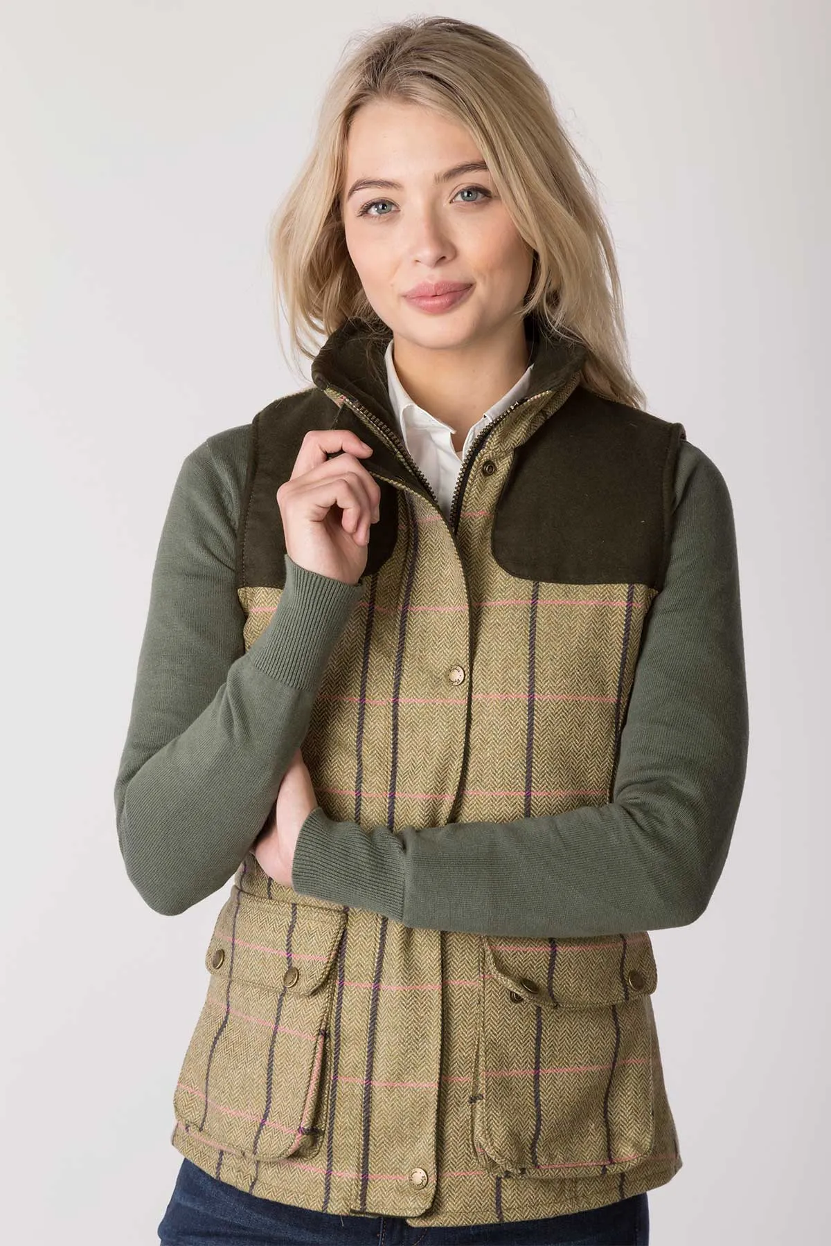 Ladies Tweed Gilet - Bramham II