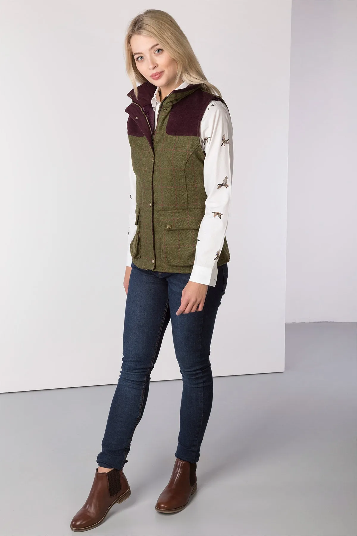 Ladies Tweed Gilet - Bramham II