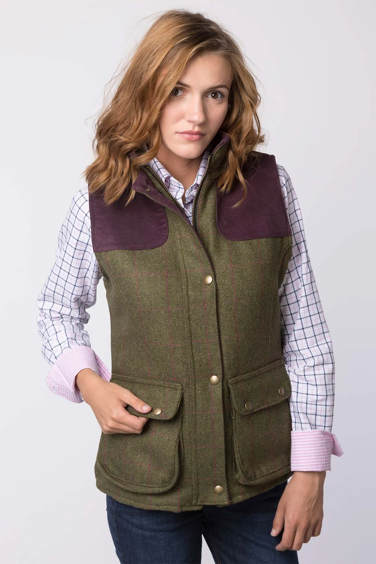 Ladies Tweed Gilet - Bramham