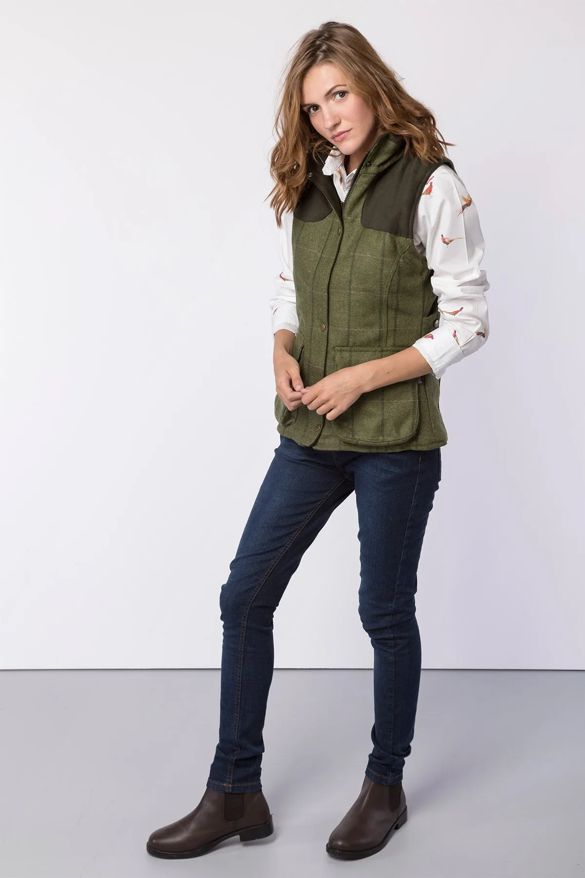 Ladies Tweed Gilet - Bramham