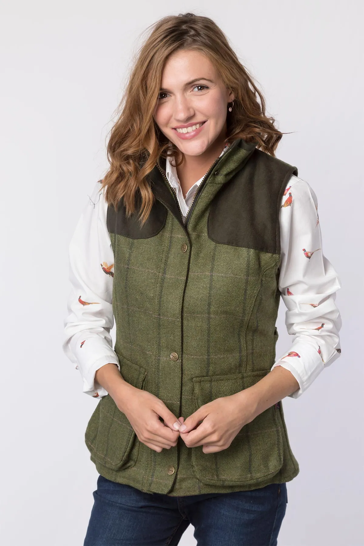 Ladies Tweed Gilet - Bramham