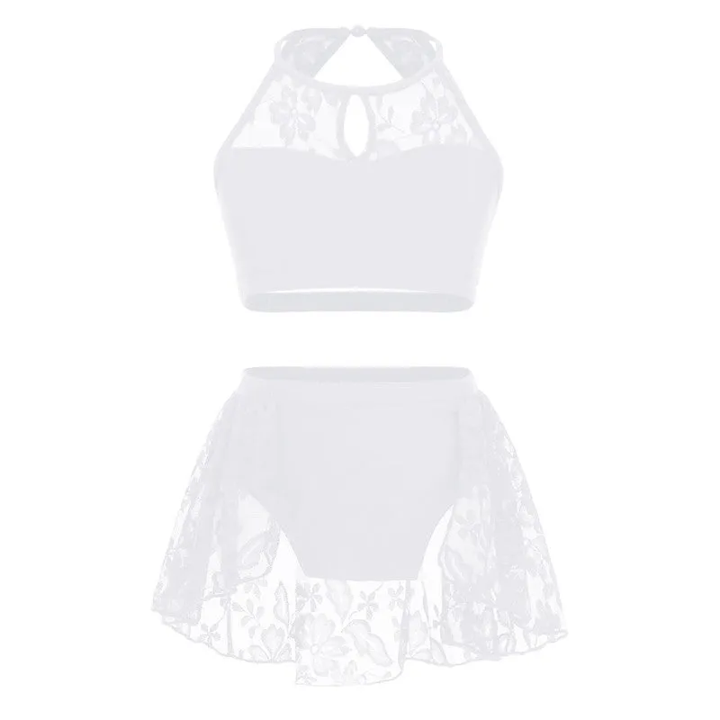 Leila Lace Crop & Skirt