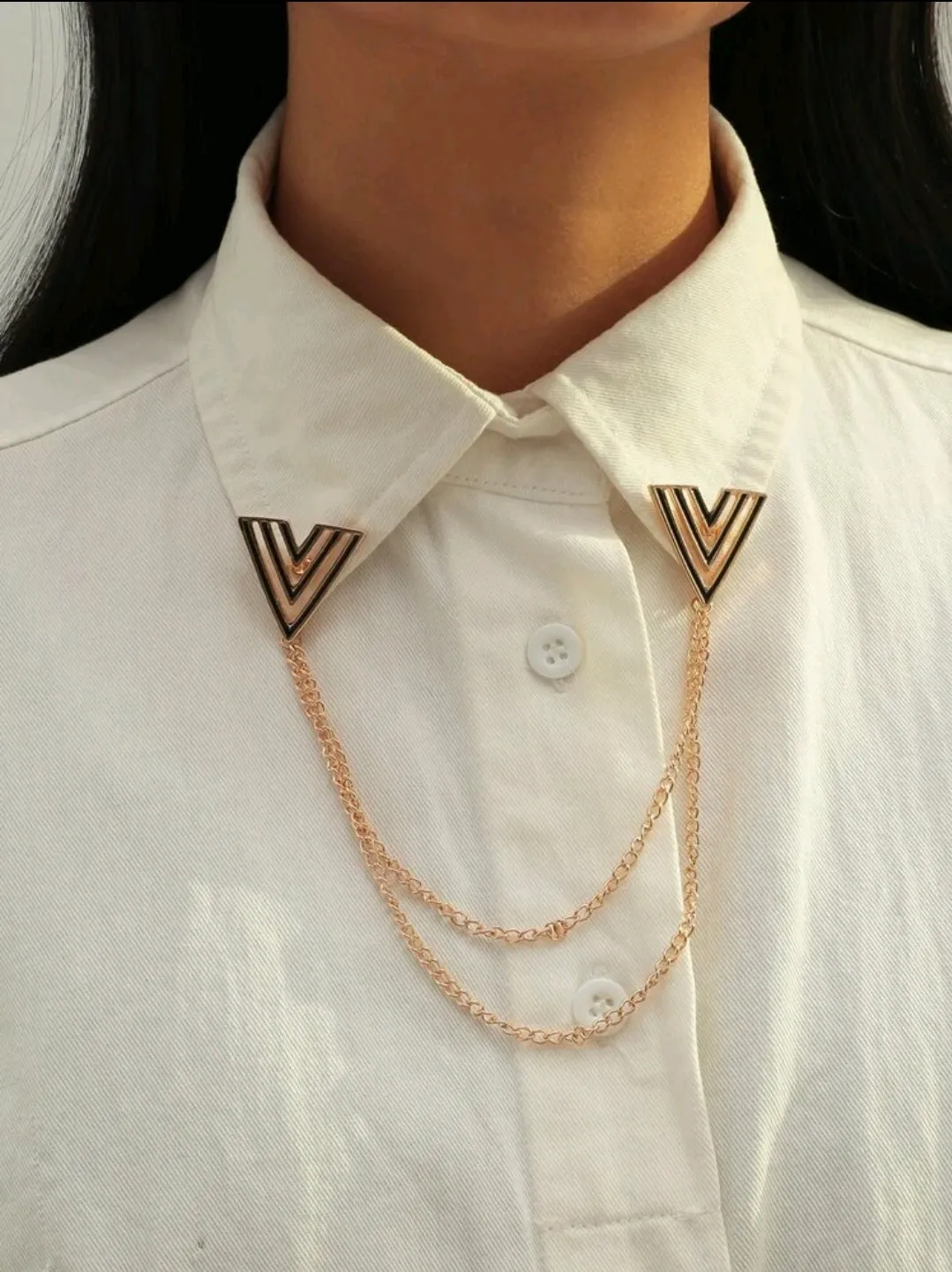 Letter Design Collar Chain